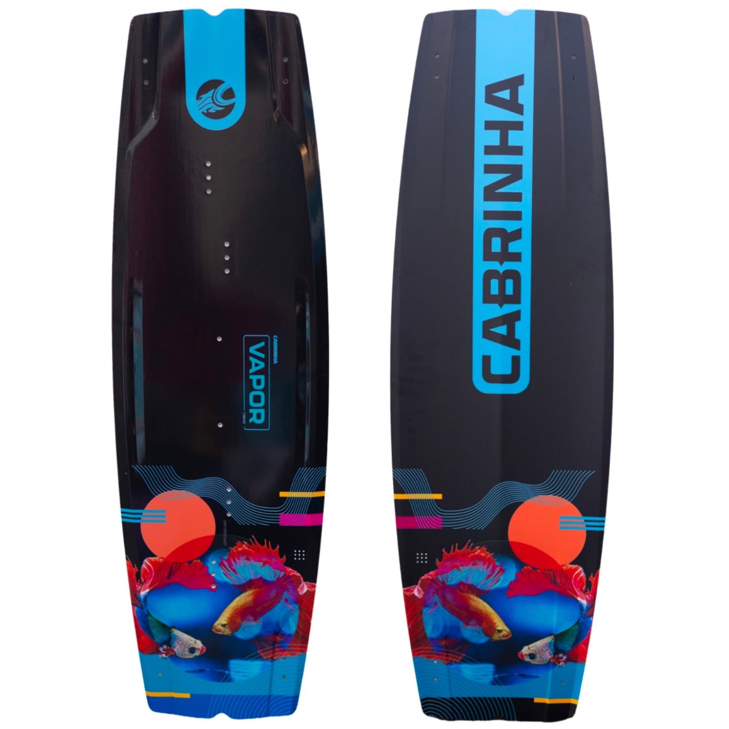 Cabrinha Vapor Apex Carbon Kiteboard - 2026 Front-Back