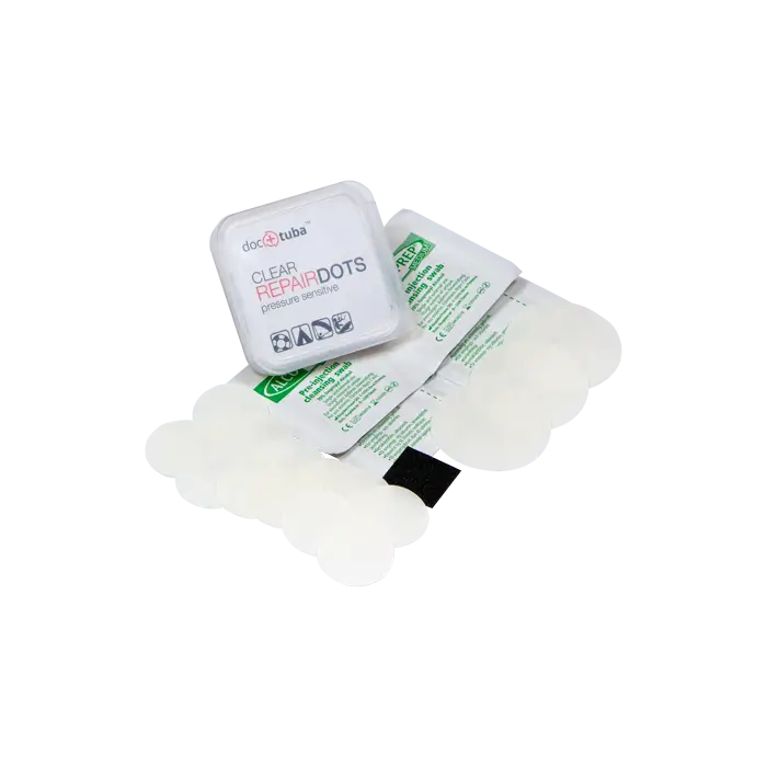 DrTuba Clear Repair Dots Kit Content