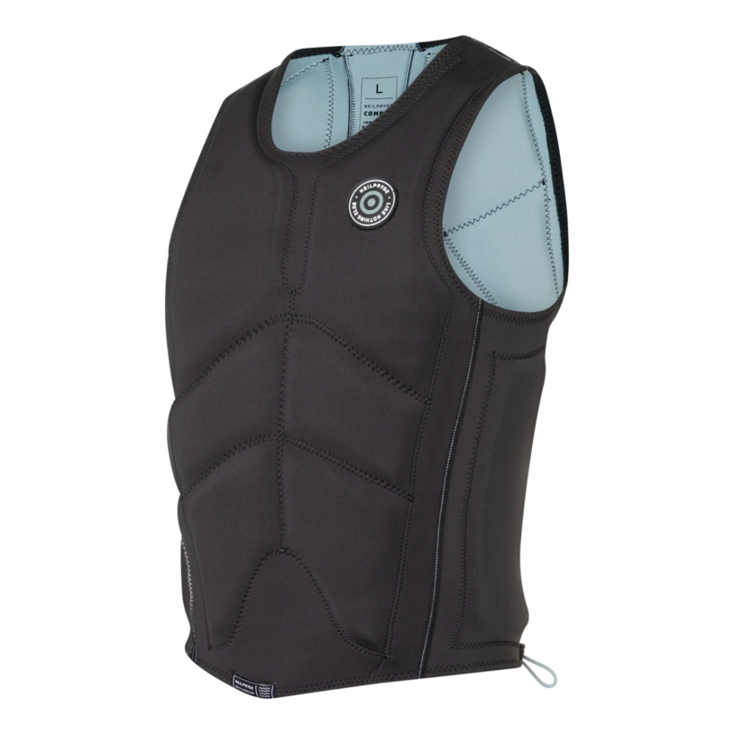 NeilPryde Combat Foil Impact Vest SZ C1 Black Light Grey-Blue - 2025