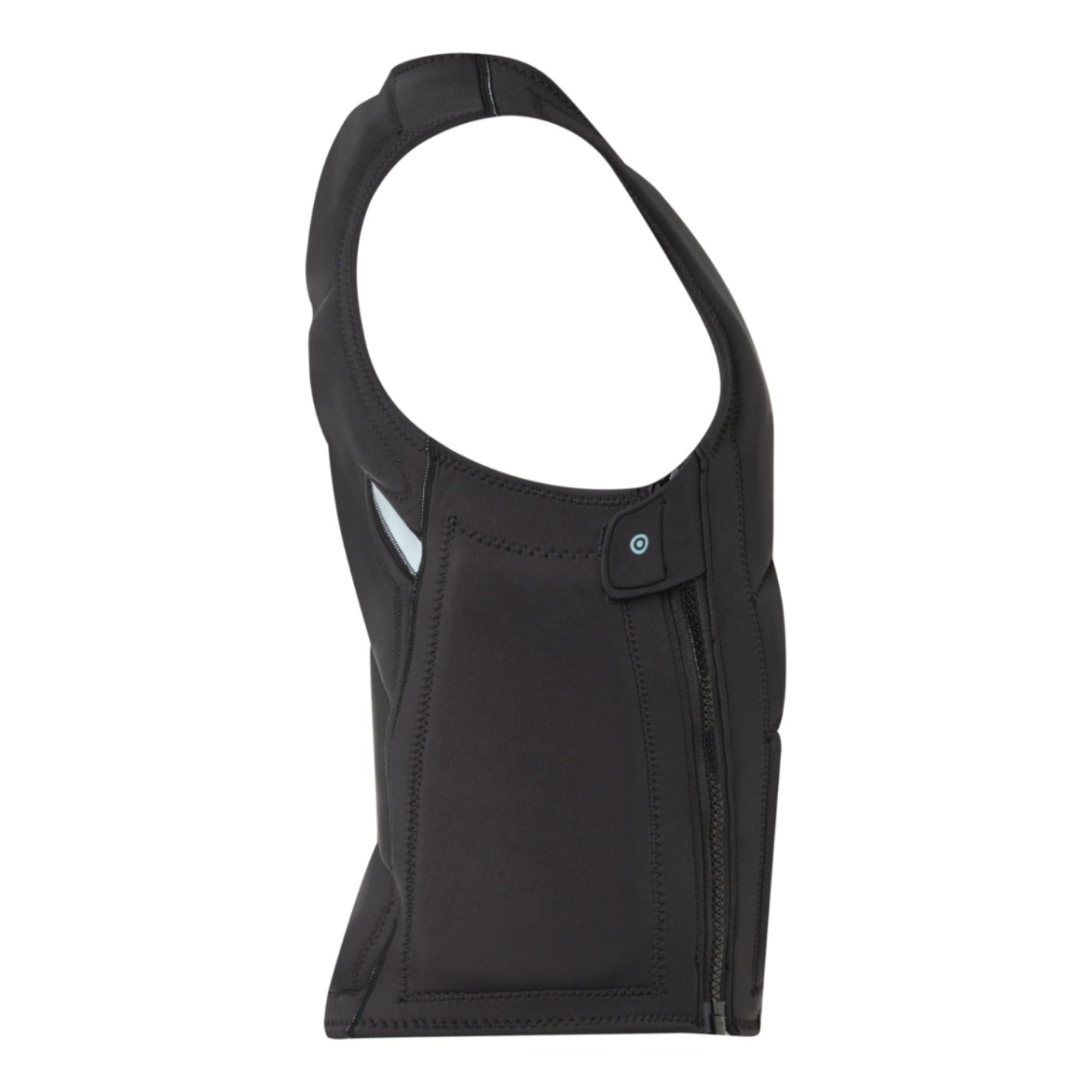NeilPryde Combat Foil Impact Vest SZ C1 Black   Light Grey-Blue - 2025 - Side