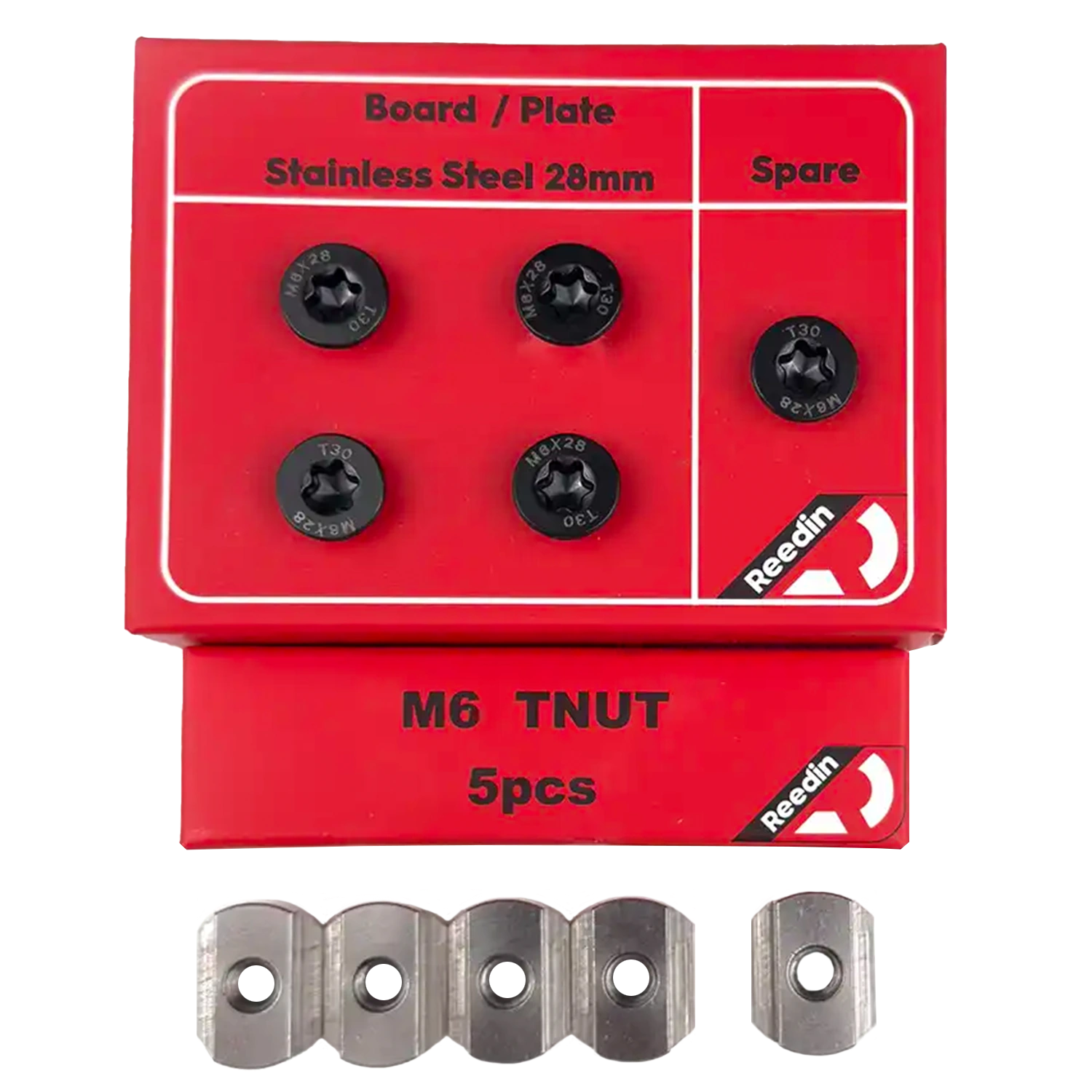Reedin Screws + T-Nut Set for Aluminium Mast