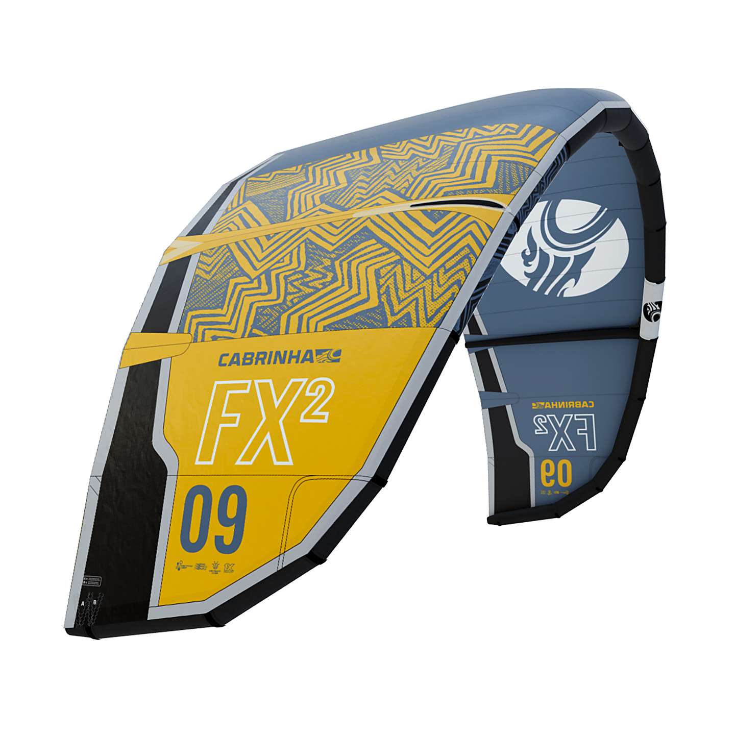 Cabrinha 2022 Fx2 Kite C2 Blue Yellow