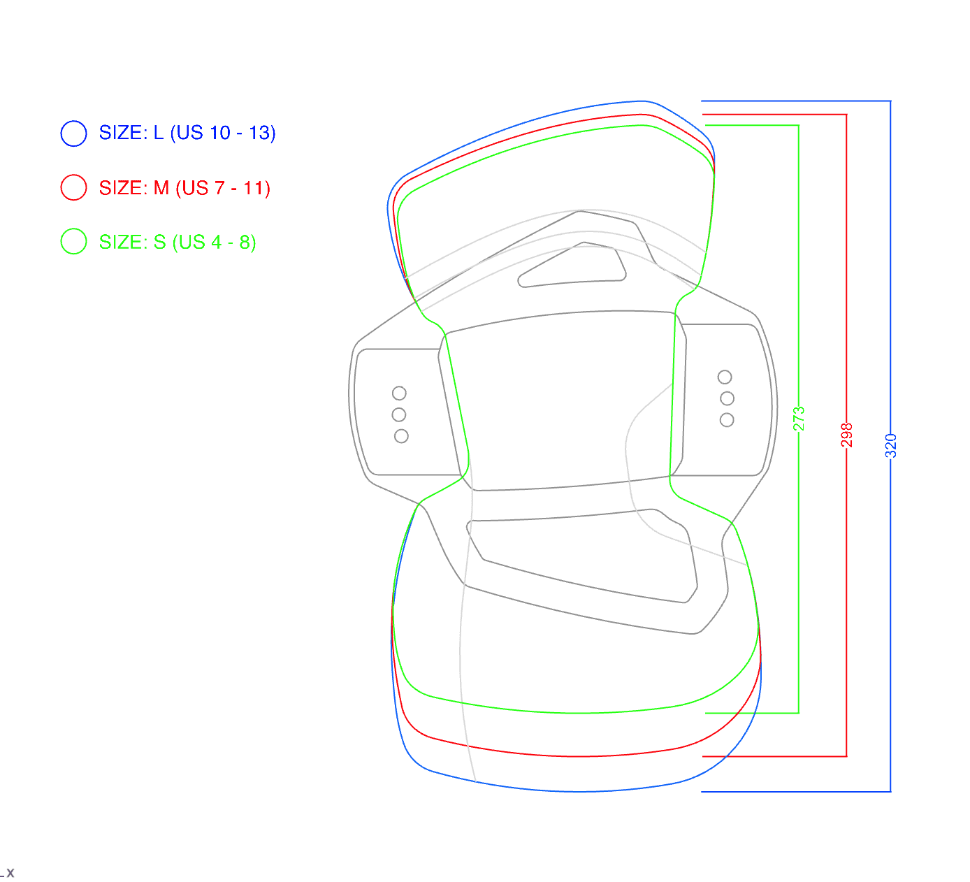 Cabrinha Source Bindings Sizes