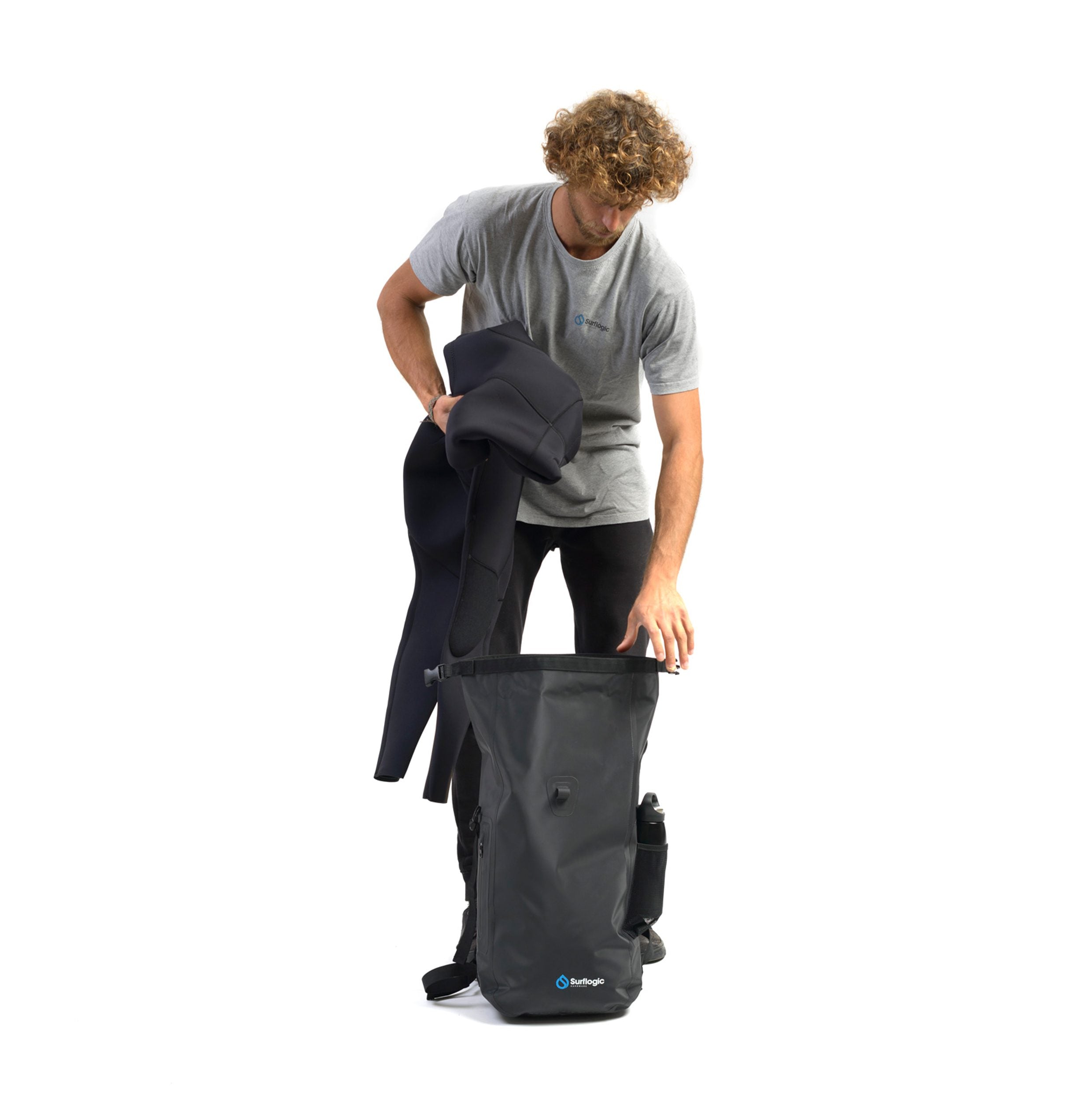 Surflogic Mission Dry Waterproof Backpack 25l Black 59107 9